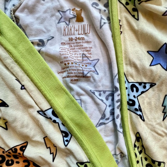 Kiki + Lulu Bamboo Star Pajamas 18-24 months - Picture 3 of 4